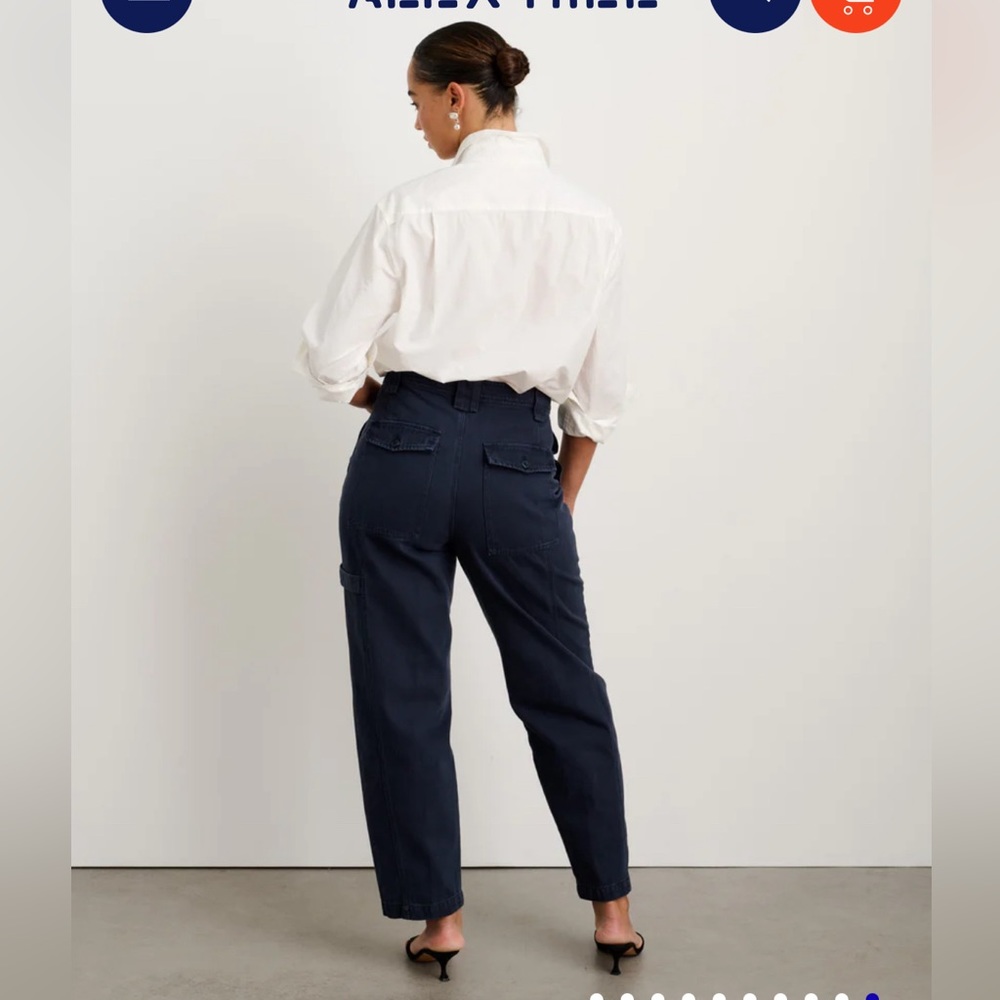 alex mill phoebe pant in black